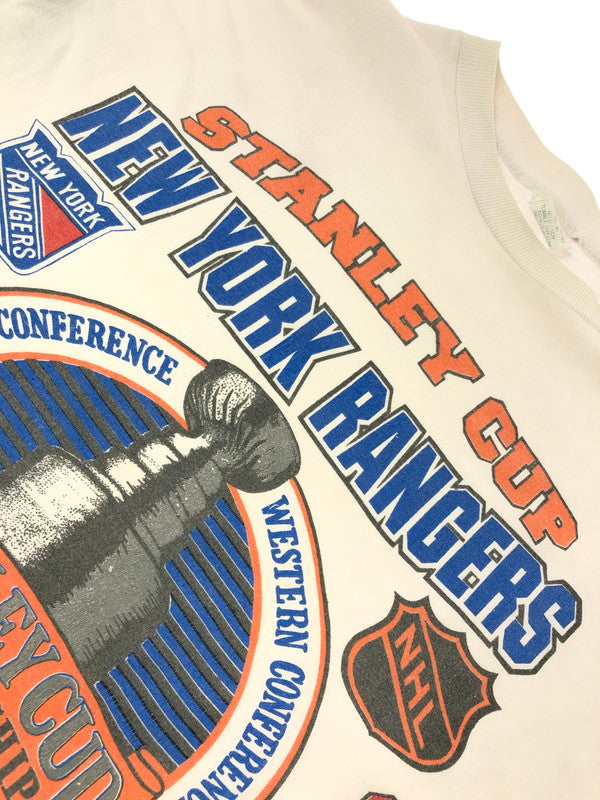 【現状渡し品】【メンズ】 NHL ナショナル・ホッケー・リーグ 1994 STANLEY CUP NEW YORK RANGERS T-SHIRT スタンレー カップ ニューヨーク レンジャーズ Tシャツ トップス 146-260823-rt-02-tagh サイズ：L カラー：ホワイト 万代Net店