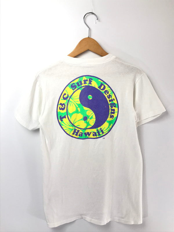 【中古品】【メンズ】 T&C SURF DESIGNS タウン＆カントリー サーフデザインズ 80'S T-SHIRT 80年代 Tシャツ 半袖Tシャツ STEDMAN ステッドマン USA製 146-260711-na-11-tagh サイズ：S カラー：ホワイト 万代Net店