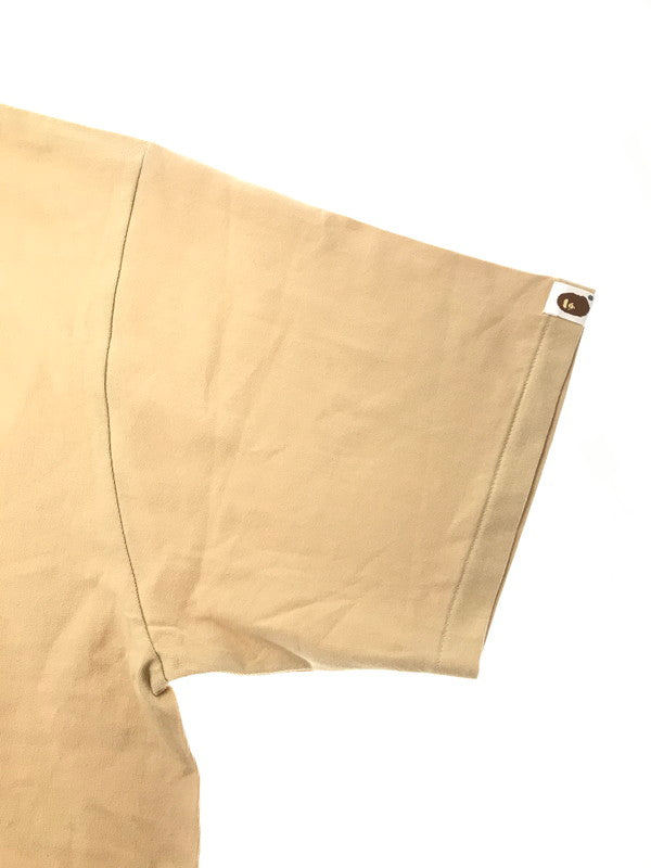 【中古品】【メンズ】 A BATHING APE ア ベイシング エイプ COLLEGE MILO TEE 002TEJ801001M カレッジ ミロ Tシャツ トップス 142-260719-rt-30-tagh サイズ：2XL カラー：ベージュ 万代Net店
