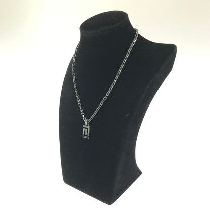 【中古品】【メンズ】 VERSACE ヴェルサーチ GRECA NECKLACE グリーク ネックレス アクセサリー 182-260711-na-01-tagh カラー：ブラック系 万代Net店