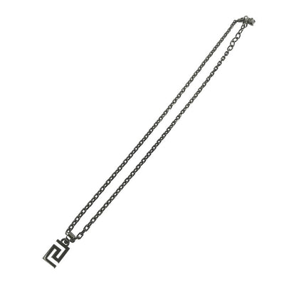 【中古品】【メンズ】 VERSACE ヴェルサーチ GRECA NECKLACE グリーク ネックレス アクセサリー 182-260711-na-01-tagh カラー：ブラック系 万代Net店