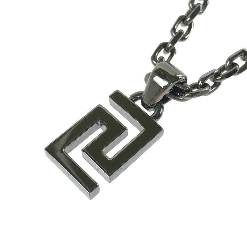 【中古品】【メンズ】 VERSACE ヴェルサーチ GRECA NECKLACE グリーク ネックレス アクセサリー 182-260711-na-01-tagh カラー：ブラック系 万代Net店
