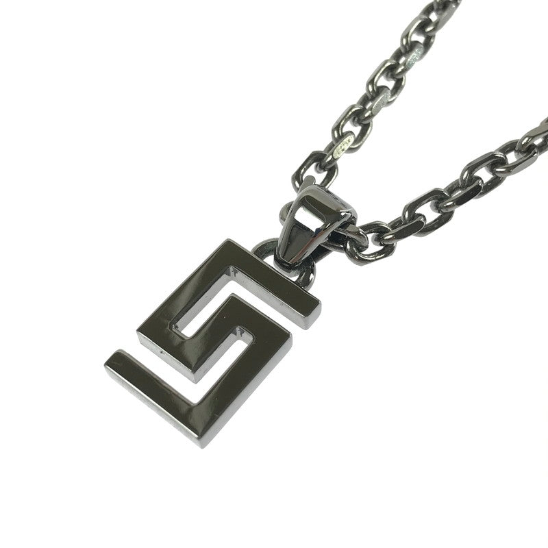 【中古品】【メンズ】 VERSACE ヴェルサーチ GRECA NECKLACE グリーク ネックレス アクセサリー 182-260711-na-01-tagh カラー：ブラック系 万代Net店