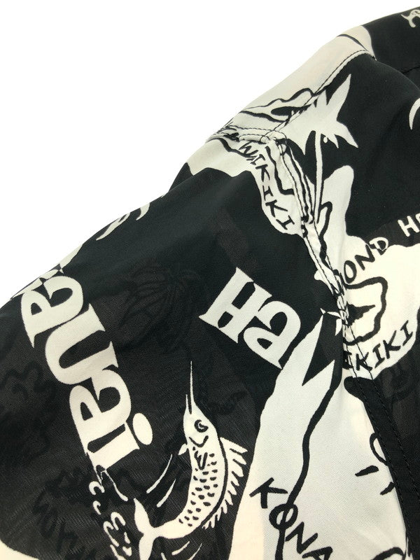 【中古品】【メンズ】 SUN SURF サンサーフ SHOWING HAWAIIAN ISLAND RAYON HAWAIIAN SHIRT SS39012 レーヨン ハワイアン シャツ トップス 145-260716-rt-12-tagh サイズ：XL カラー：ブラック/ホワイト 万代Net店