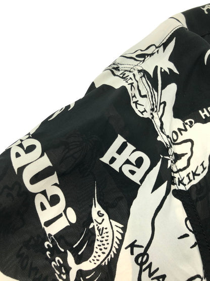 【中古品】【メンズ】 SUN SURF サンサーフ SHOWING HAWAIIAN ISLAND RAYON HAWAIIAN SHIRT SS39012 レーヨン ハワイアン シャツ トップス 145-260716-rt-12-tagh サイズ：XL カラー：ブラック/ホワイト 万代Net店
