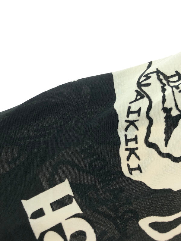 【中古品】【メンズ】 SUN SURF サンサーフ SHOWING HAWAIIAN ISLAND RAYON HAWAIIAN SHIRT SS39012 レーヨン ハワイアン シャツ トップス 145-260716-rt-12-tagh サイズ：XL カラー：ブラック/ホワイト 万代Net店