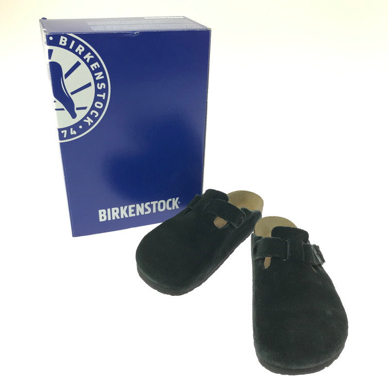 【現状渡し品】【メンズ】 BIRKENSTOCK ビルケンシュトック 0660471 BOSTON BS SUEDE ボストン スエード サンダル 靴 164-260711-na-10-tagh サイズ：US M 8 カラー：BLACK 万代Net店