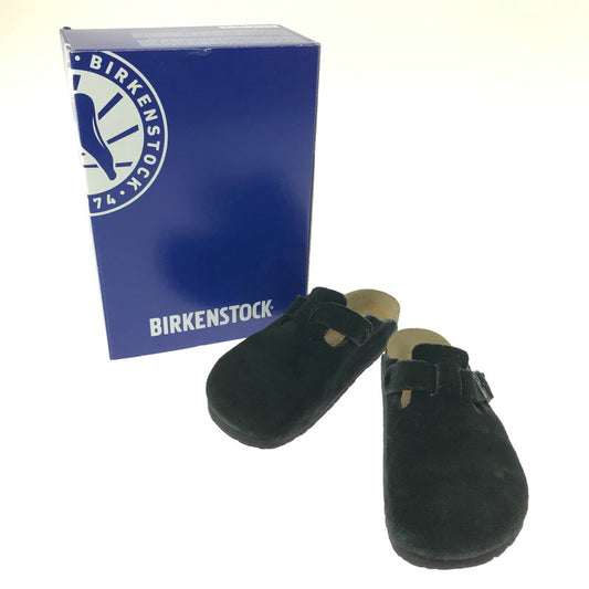 【現状渡し品】【メンズ】 BIRKENSTOCK ビルケンシュトック 0660471 BOSTON BS SUEDE ボストン スエード サンダル 靴 164-260711-na-10-tagh サイズ：US M 8 カラー：BLACK 万代Net店