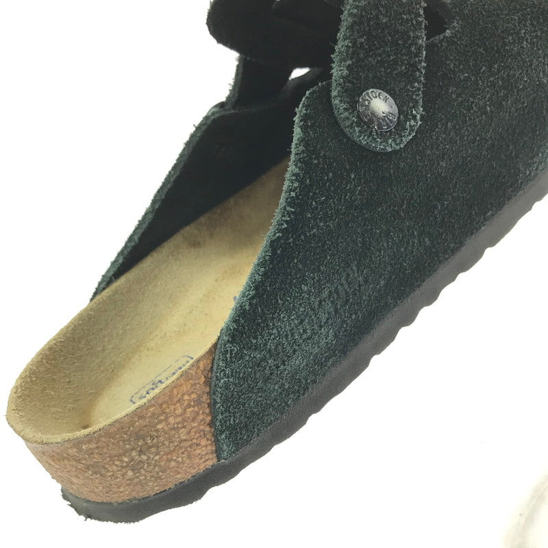 【現状渡し品】【メンズ】 BIRKENSTOCK ビルケンシュトック 0660471 BOSTON BS SUEDE ボストン スエード サンダル 靴 164-260711-na-10-tagh サイズ：US M 8 カラー：BLACK 万代Net店