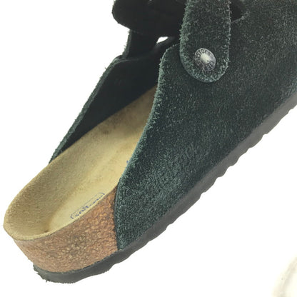 【現状渡し品】【メンズ】 BIRKENSTOCK ビルケンシュトック 0660471 BOSTON BS SUEDE ボストン スエード サンダル 靴 164-260711-na-10-tagh サイズ：US M 8 カラー：BLACK 万代Net店