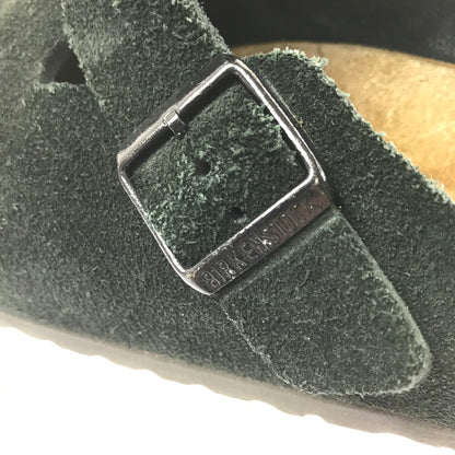 【現状渡し品】【メンズ】 BIRKENSTOCK ビルケンシュトック 0660471 BOSTON BS SUEDE ボストン スエード サンダル 靴 164-260711-na-10-tagh サイズ：US M 8 カラー：BLACK 万代Net店