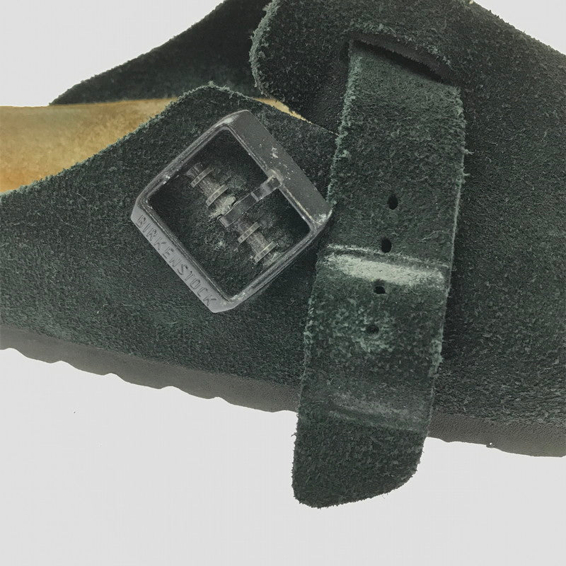 【現状渡し品】【メンズ】 BIRKENSTOCK ビルケンシュトック 0660471 BOSTON BS SUEDE ボストン スエード サンダル 靴 164-260711-na-10-tagh サイズ：US M 8 カラー：BLACK 万代Net店