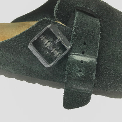 【現状渡し品】【メンズ】 BIRKENSTOCK ビルケンシュトック 0660471 BOSTON BS SUEDE ボストン スエード サンダル 靴 164-260711-na-10-tagh サイズ：US M 8 カラー：BLACK 万代Net店