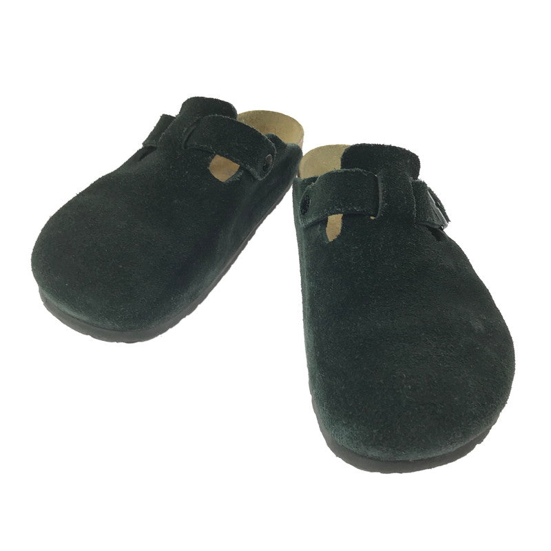 【現状渡し品】【メンズ】 BIRKENSTOCK ビルケンシュトック 0660471 BOSTON BS SUEDE ボストン スエード サンダル 靴 164-260711-na-10-tagh サイズ：US M 8 カラー：BLACK 万代Net店