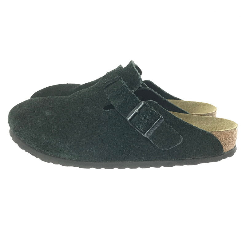 【現状渡し品】【メンズ】 BIRKENSTOCK ビルケンシュトック 0660471 BOSTON BS SUEDE ボストン スエード サンダル 靴 164-260711-na-10-tagh サイズ：US M 8 カラー：BLACK 万代Net店
