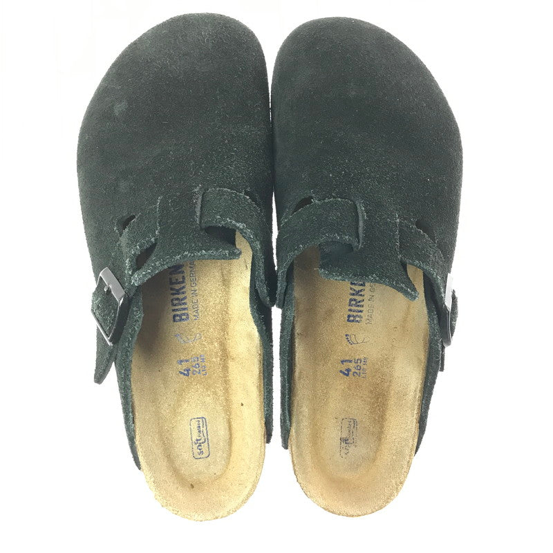 【現状渡し品】【メンズ】 BIRKENSTOCK ビルケンシュトック 0660471 BOSTON BS SUEDE ボストン スエード サンダル 靴 164-260711-na-10-tagh サイズ：US M 8 カラー：BLACK 万代Net店
