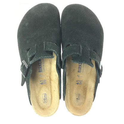 【現状渡し品】【メンズ】 BIRKENSTOCK ビルケンシュトック 0660471 BOSTON BS SUEDE ボストン スエード サンダル 靴 164-260711-na-10-tagh サイズ：US M 8 カラー：BLACK 万代Net店