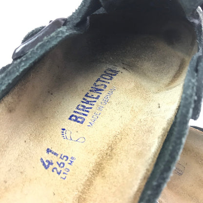 【現状渡し品】【メンズ】 BIRKENSTOCK ビルケンシュトック 0660471 BOSTON BS SUEDE ボストン スエード サンダル 靴 164-260711-na-10-tagh サイズ：US M 8 カラー：BLACK 万代Net店