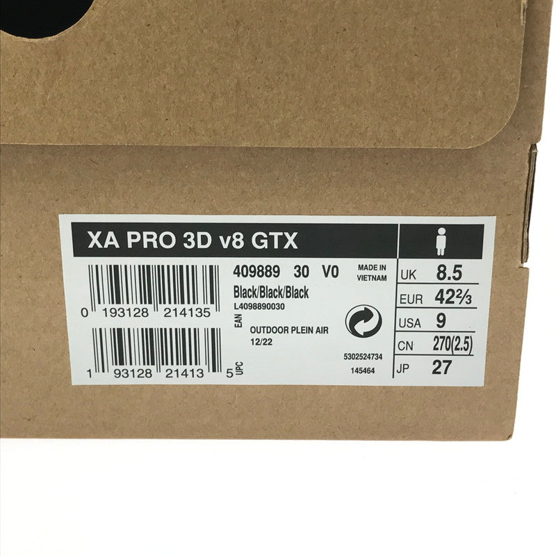 【中古品】【メンズ】 SALOMON サロモン XAPRO 3D V8 GTX 409889 スニーカー 靴 162-260711-na-09-tagh サイズ：27cm US 9 カラー：BLACK 万代Net店