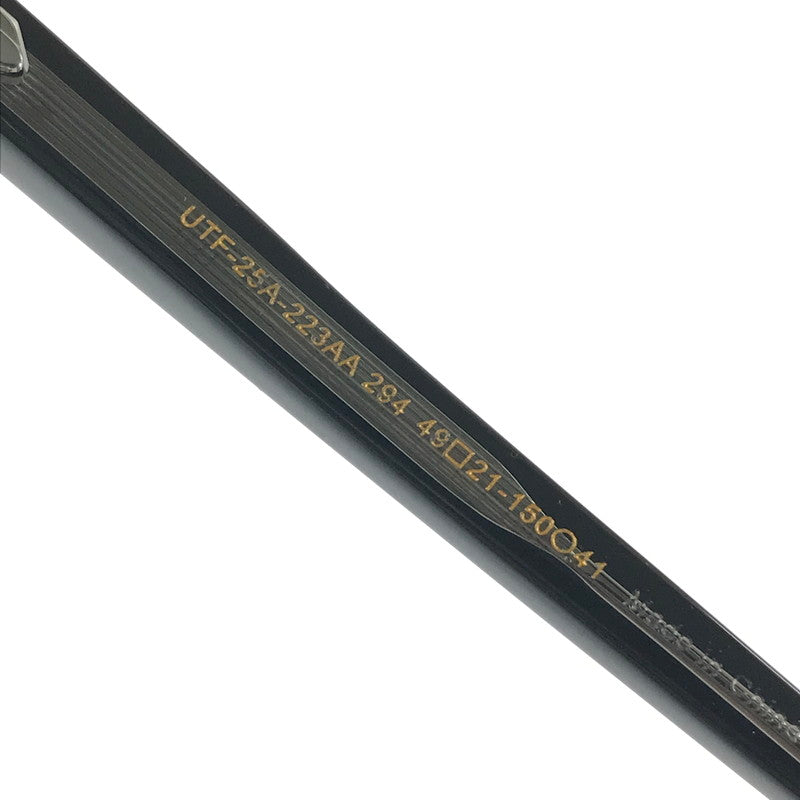 【中古品】【メンズ】 JINS ジンズ NEW CLASSIC NO.3 UTF-25A-223AA ニュークラシック 眼鏡 アイウェア アクセサリー 度入り 203-260711-na-04-tagh サイズ：49□21 150 カラー：ブラック 万代Net店