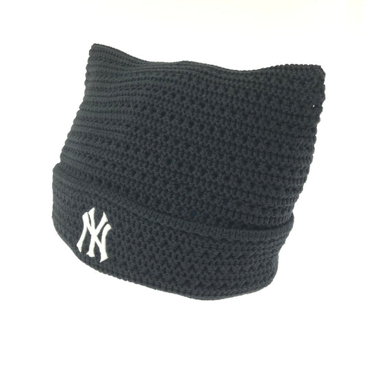 【中古美品】【メンズ】 MLB KOREA エムエルビーコリア CAT EAR BEANIE 3ABNB0163-50BKS キャット イヤー ビーニー 猫耳 帽子 アクセサリー 185-260714-YY-10-tagh サイズ：F カラー：ブラック 万代Net店