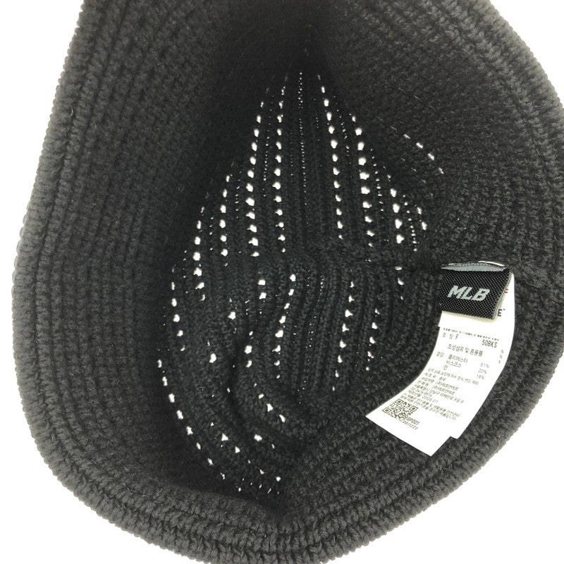 【中古美品】【メンズ】 MLB KOREA エムエルビーコリア CAT EAR BEANIE 3ABNB0163-50BKS キャット イヤー ビーニー 猫耳 帽子 アクセサリー 185-260714-YY-10-tagh サイズ：F カラー：ブラック 万代Net店