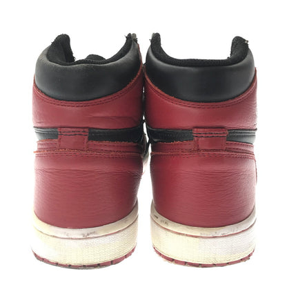 【現状渡し品】【メンズ】 NIKE ナイキ AIR JORDAN 1 RETRO HIGH OG 555088-001 エア ジョーダン レトロ ハイ スニーカー 靴 160-260717-rt-01-tagh サイズ：26.5ｃｍ ＵS8.5 カラー：BLACK/VARSITY RED-WHITE 万代Net店