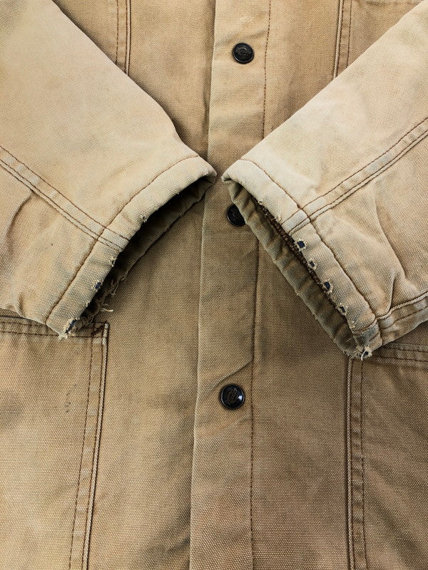 【現状渡し品】【メンズ】 DICKIES ディッキーズ 80's BLANKET LINER DUCK COVERALLS 80年代 ブランケット ライナー ダック カバーオール USA製 ライトアウター 146-260709-rt-11-tag サイズ：不明 下記参照 カラー：キャメル 万代Net店