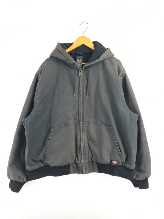 【中古品】【メンズ】 DICKIES ディッキーズ 00's HOODED WORK JACKET フーデッド ワーク ジャケット ライトアウター 146-260709-rt-12-tag サイズ：2XL カラー：ブラック 万代Net店