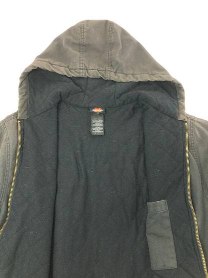 【中古品】【メンズ】 DICKIES ディッキーズ 00's HOODED WORK JACKET フーデッド ワーク ジャケット ライトアウター 146-260709-rt-12-tag サイズ：2XL カラー：ブラック 万代Net店