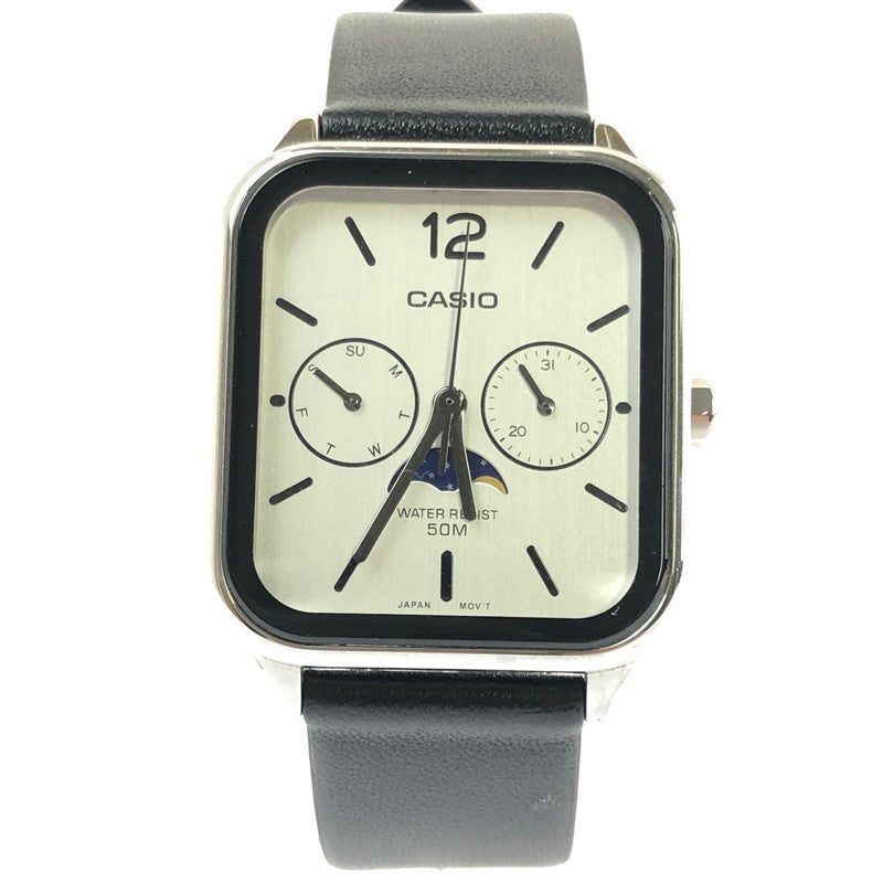 【中古品】【メンズ】 CASIO カシオ CASIOCOLLECTION MTP-M305L-7AJF カシオコレクション リストウォッチ 腕時計 アクセサリー 197-260714-YY-04-tagh カラー：ブラック 万代Net店