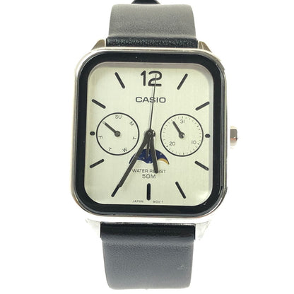 【中古品】【メンズ】 CASIO カシオ CASIOCOLLECTION MTP-M305L-7AJF カシオコレクション リストウォッチ 腕時計 アクセサリー 197-260714-YY-04-tagh カラー：ブラック 万代Net店