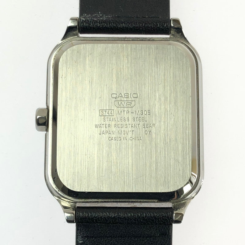 【中古品】【メンズ】 CASIO カシオ CASIOCOLLECTION MTP-M305L-7AJF カシオコレクション リストウォッチ 腕時計 アクセサリー 197-260714-YY-04-tagh カラー：ブラック 万代Net店