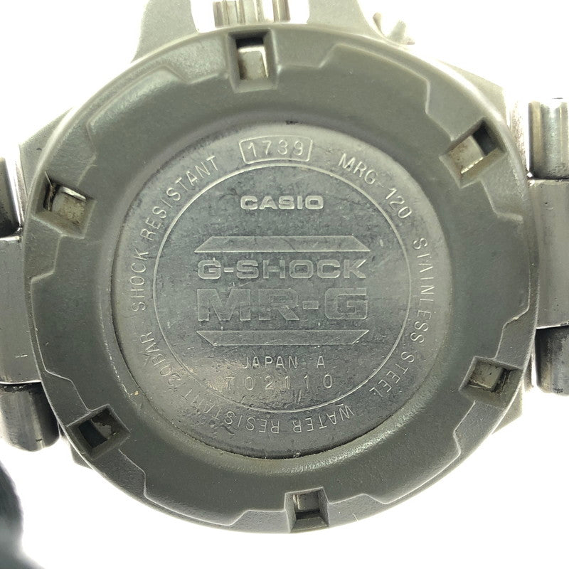 【中古品】【メンズ】 CASIO カシオ G-SHOCK ジーショック WRISTWATCH MRG-120-1A リストウォッチ アナログ クォーツ 腕時計 アクセサリー 196-260714-YY-05-tagh カラー：シルバー 万代Net店