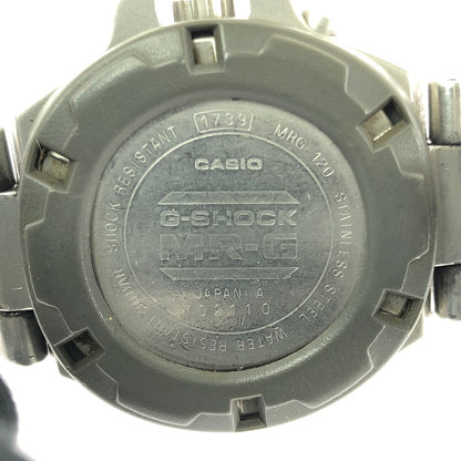 【中古品】【メンズ】 CASIO カシオ G-SHOCK ジーショック WRISTWATCH MRG-120-1A リストウォッチ アナログ クォーツ 腕時計 アクセサリー 196-260714-YY-05-tagh カラー：シルバー 万代Net店