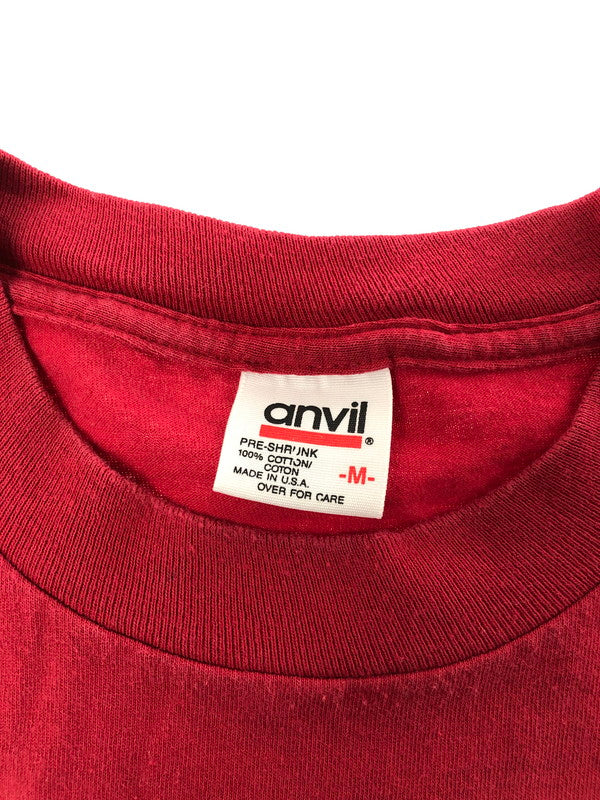 【現状渡し品】【メンズ】 ANVIL アンビル 90's CASCADE RUN OFF S/S TEE 90年代 カスケード ラン オフ ショートスリーブ Tシャツ トップス 146-260709-rt-15-tag サイズ：M カラー：レッド 万代Net店
