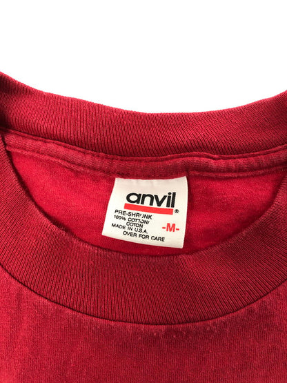【現状渡し品】【メンズ】 ANVIL アンビル 90's CASCADE RUN OFF S/S TEE 90年代 カスケード ラン オフ ショートスリーブ Tシャツ トップス 146-260709-rt-15-tag サイズ：M カラー：レッド 万代Net店