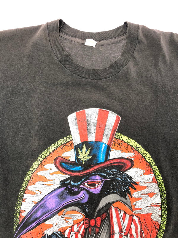 【現状渡し品】【メンズ】 USED ユーズド 90's BLACK CROWES HIGH AS THE MOON TOUR SS TEE ブラック クロウズ ツアー Tシャツ 半袖Tシャツ トップス 146-260709-rt-18-tag サイズ：不明 下記参照 カラー：ブラック 万代Net店