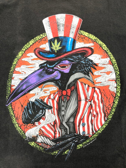【現状渡し品】【メンズ】 USED ユーズド 90's BLACK CROWES HIGH AS THE MOON TOUR SS TEE ブラック クロウズ ツアー Tシャツ 半袖Tシャツ トップス 146-260709-rt-18-tag サイズ：不明 下記参照 カラー：ブラック 万代Net店