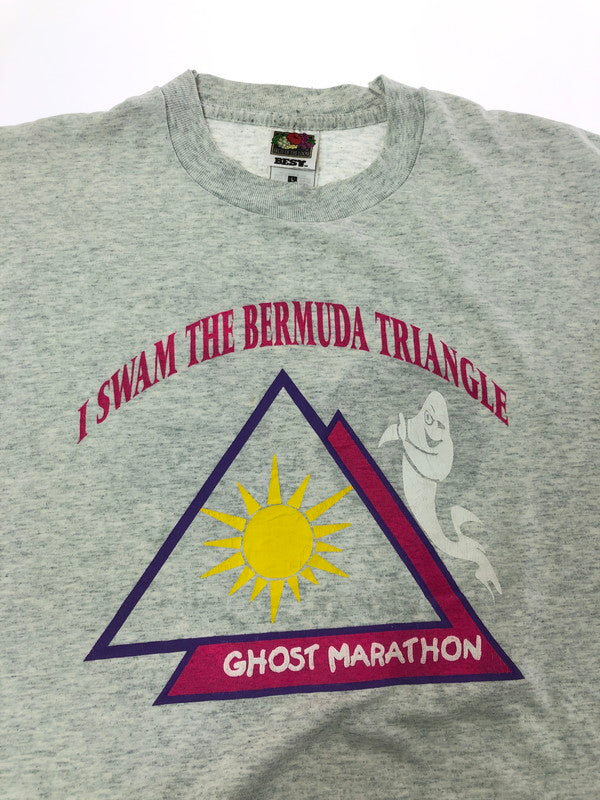 【中古品】【メンズ】 FRUIT OF THE LOOM フルーツ オブ ザ ルーム 90's GHOST MARATHON S/S TEE ゴースト マラソン 半袖Tシャツ トップス 146-260709-rt-20-tag サイズ：L カラー：グレー 万代Net店