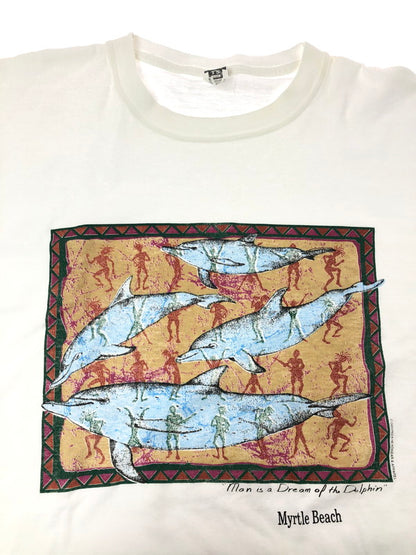 【現状渡し品】【メンズ】 WORLD T'S ワールド ティーエス 90's MYRTLE BEACH S/S TEE 90年代 マートル ビーチ ショートスリーブ Tシャツ トップス 146-260709-rt-19-tag サイズ：XL カラー：ホワイト 万代Net店