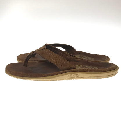 【中古品】【メンズ】 ISLAND SLIPPER アイランド スリッパ HAWAII SUEDE LEATHER SANDALS ハワイ スエード レザー サンダル 靴 165-260717-rt-10-tagh サイズ：9 カラー：ブラウン 万代Net店
