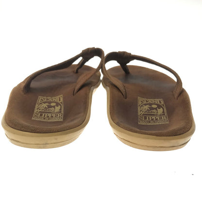 【中古品】【メンズ】 ISLAND SLIPPER アイランド スリッパ HAWAII SUEDE LEATHER SANDALS ハワイ スエード レザー サンダル 靴 165-260717-rt-10-tagh サイズ：9 カラー：ブラウン 万代Net店