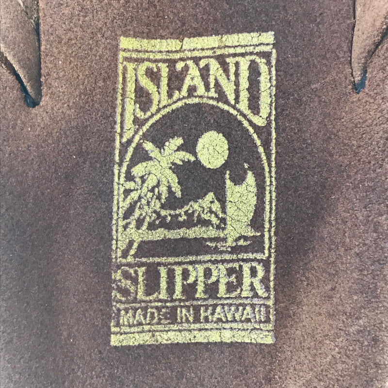 【中古品】【メンズ】 ISLAND SLIPPER アイランド スリッパ HAWAII SUEDE LEATHER SANDALS ハワイ スエード レザー サンダル 靴 165-260717-rt-10-tagh サイズ：9 カラー：ブラウン 万代Net店
