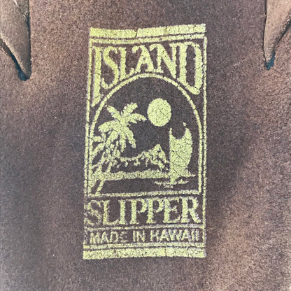 【中古品】【メンズ】 ISLAND SLIPPER アイランド スリッパ HAWAII SUEDE LEATHER SANDALS ハワイ スエード レザー サンダル 靴 165-260717-rt-10-tagh サイズ：9 カラー：ブラウン 万代Net店