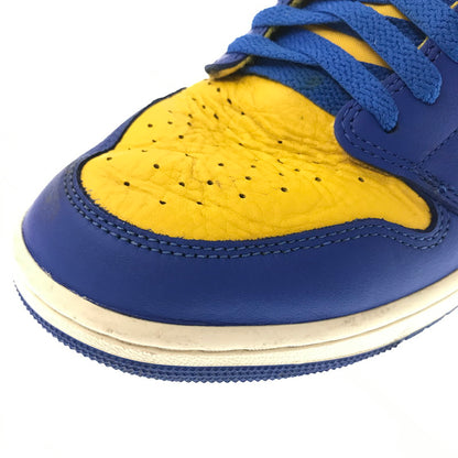 【中古品】【メンズ】 NIKE ナイキ WOMEN'S AIR JORDAN 1 HIGH OG GAME ROYAL AND VARSITY MAIZE スニーカー 靴 160-260719-rt-23-tagh サイズ：28.5cm US11.5 カラー：VARSITY MAZE/GAME ROYAL-SAIL 万代Net店