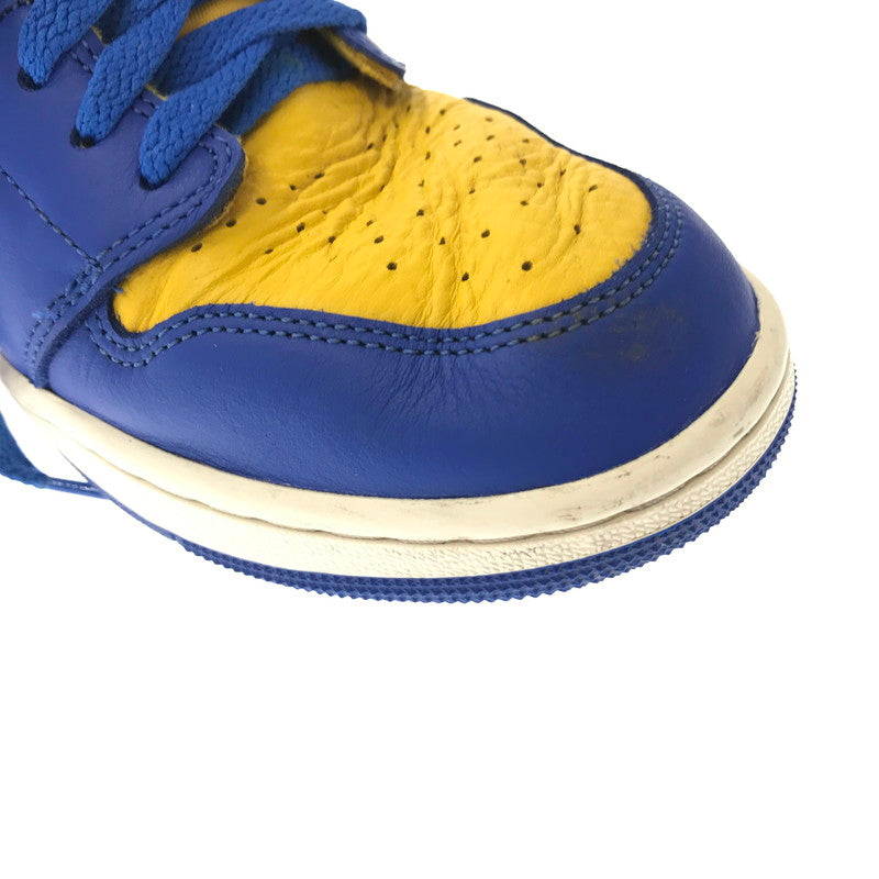 【中古品】【メンズ】 NIKE ナイキ WOMEN'S AIR JORDAN 1 HIGH OG GAME ROYAL AND VARSITY MAIZE スニーカー 靴 160-260719-rt-23-tagh サイズ：28.5cm US11.5 カラー：VARSITY MAZE/GAME ROYAL-SAIL 万代Net店