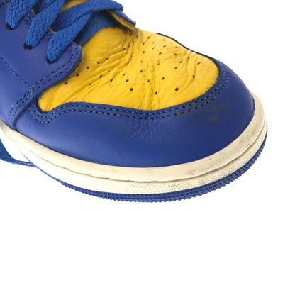 【中古品】【メンズ】 NIKE ナイキ WOMEN'S AIR JORDAN 1 HIGH OG GAME ROYAL AND VARSITY MAIZE スニーカー 靴 160-260719-rt-23-tagh サイズ：28.5cm US11.5 カラー：VARSITY MAZE/GAME ROYAL-SAIL 万代Net店