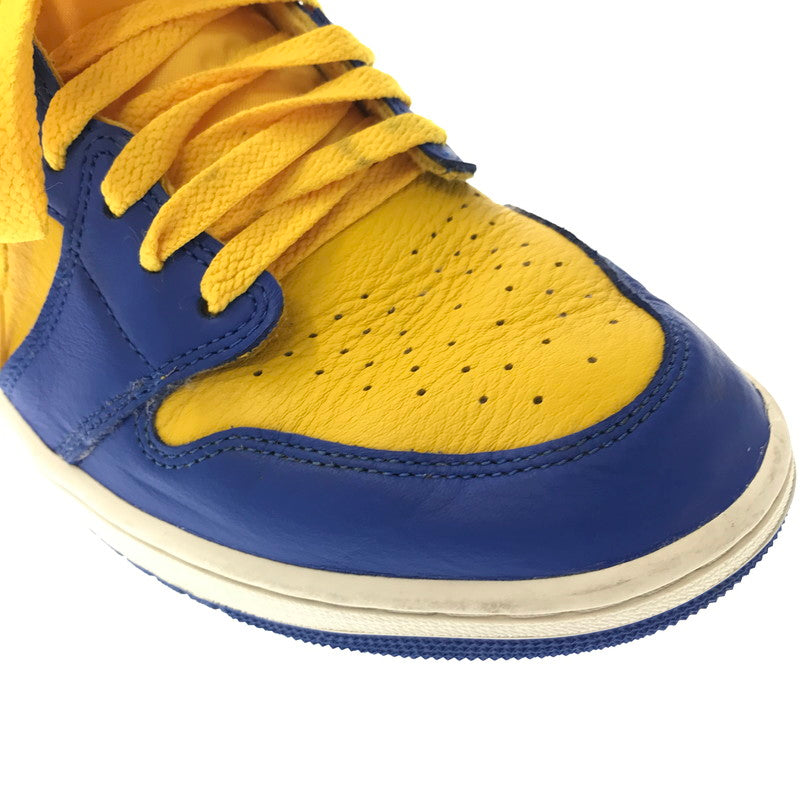 【中古品】【メンズ】 NIKE ナイキ WOMEN'S AIR JORDAN 1 HIGH OG GAME ROYAL AND VARSITY MAIZE スニーカー 靴 160-260719-rt-23-tagh サイズ：28.5cm US11.5 カラー：VARSITY MAZE/GAME ROYAL-SAIL 万代Net店