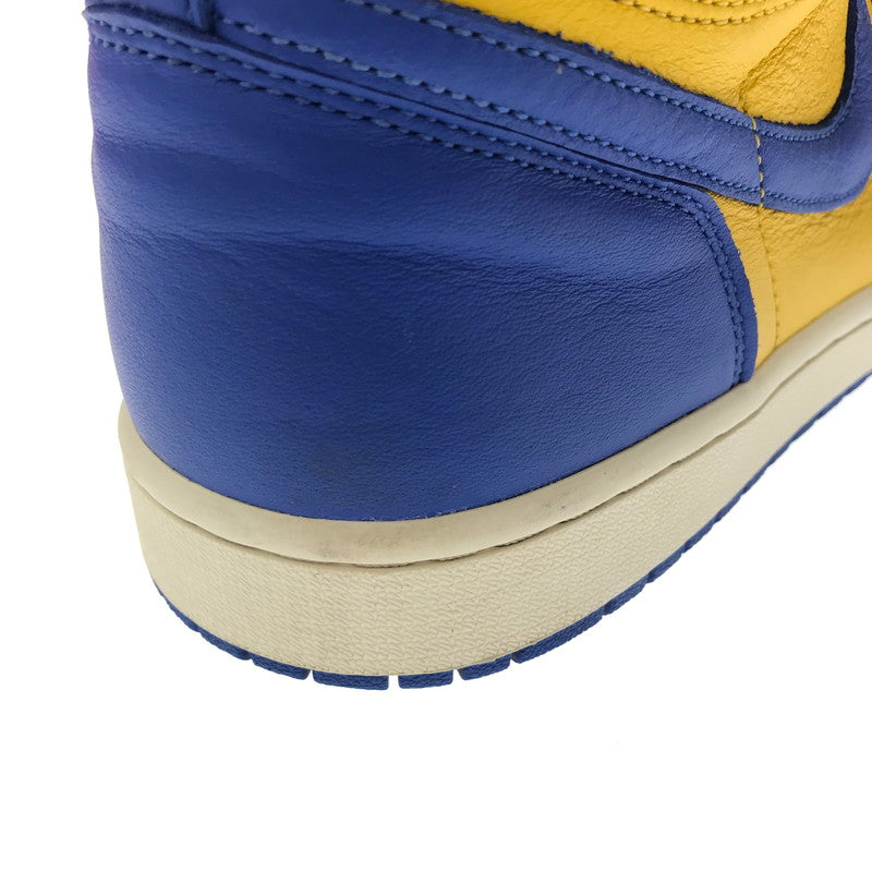 【中古品】【メンズ】 NIKE ナイキ WOMEN'S AIR JORDAN 1 HIGH OG GAME ROYAL AND VARSITY MAIZE スニーカー 靴 160-260719-rt-23-tagh サイズ：28.5cm US11.5 カラー：VARSITY MAZE/GAME ROYAL-SAIL 万代Net店